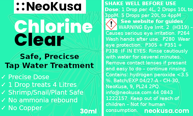 NeoKusa Chlorine Clear label artwork
