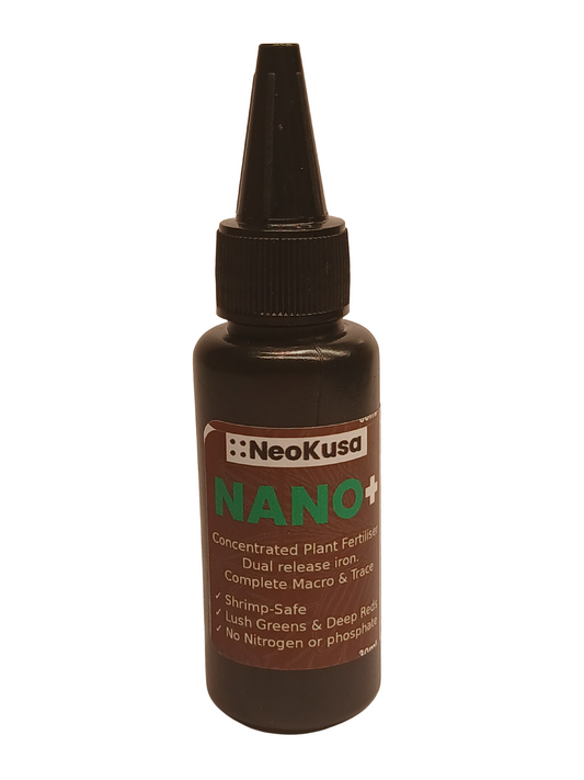 NeoKusa Nano+ shrimp-safe trace fertiliser 30 mL bottle